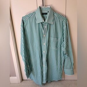 Burberry Green Striped Men's Shirt - New without tags